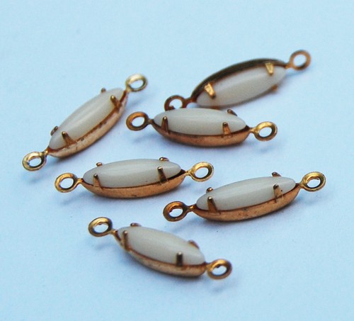 Vintage glass navette - vintage,