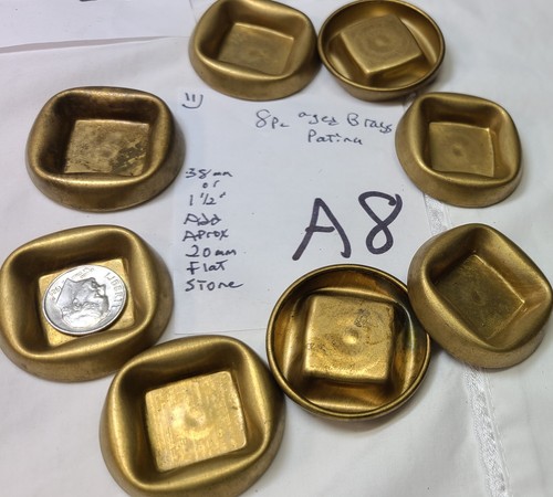 Vtg square rhinestone settings - vtg,